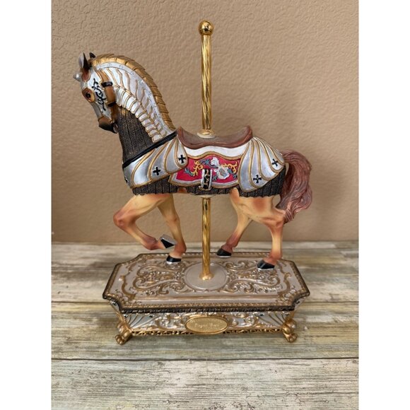 San Francisco Music Box Other - San Francisco Music Box Co Ltd Ed Royal Crest Carousel Horse Plays Polonaise